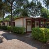 Un bungalow immerso tra gli alberi.